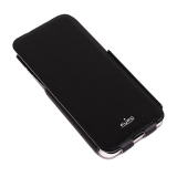 Bao da cho Iphone 5/5S/SE - Puro Flipper Case (đen)
