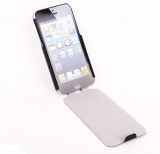 Bao da cho Iphone 5/5S/SE - Puro Flipper Case (đen)