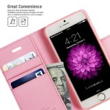 Bao da Mercury Sonata Diary cho iPhone 6 / 6s (Hồng) - nhập khẩu từ Hàn Quốc