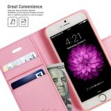 Bao da Mercury Sonata Diary cho iPhone 6 Plus / 6s Plus (Hồng) - nhập khẩu từ Hàn Quốc