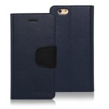 Bao da Mercury Sonata Diary cho iPhone 6 Plus / 6s Plus (Xanh đen)
