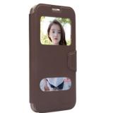 Bao da OnJess viền Silicon cho iPhone 6 (Nâu)