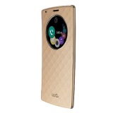 Bao da Quick circle cho LG G4 (Vàng gold) - Hàng nhập khẩu