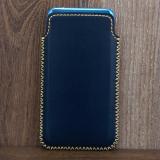 Bao da túi rút htc u11 màu xanh navy