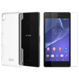 Bộ 1 Kính cường lực cho Sony Xperia Z1 và 1 Ốp lưng silicon cho Sony Xperia Z1