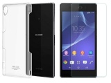 Bộ 1 Ốp lưng trong suốt Sony Experia M4 Imak và kính cường lực Sony Experia M4 Proglass