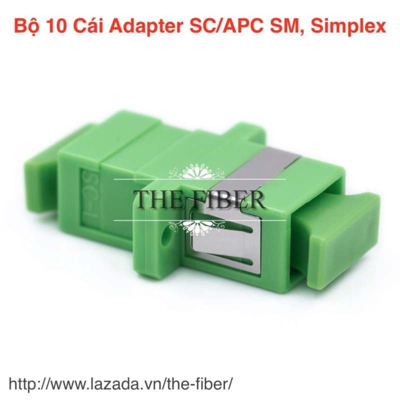 Bảng giá Bộ 10 Đầu Adapter/Coupler SC-SC/APC Simplex SM (Xanh lá cây) Phong Vũ