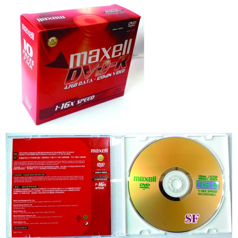 Bảng giá Bộ 10 đĩa DVD-R Maxell có hộp Phong Vũ