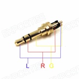 Bộ 10 Jack Audio 3.5mm Đực Nhựa
