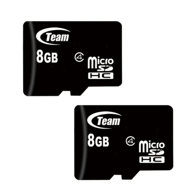 Bộ 2 8GB Thẻ nhớ Team Micro SDHC (Đen)
