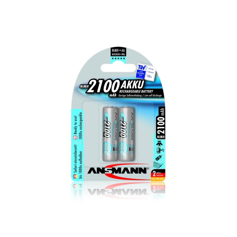 Bảng giá Bộ 2 pin sạc AA 2100mAh