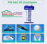 Bộ 2 viên PIN SẠC DOUBLEPOW 9V 6F22 280MAH