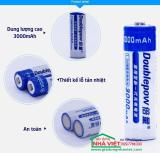 BỘ 4 VIÊN PIN TIỂU SẠC DOUBLEPOW AA 3000MAH