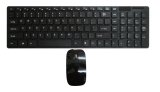 Slim 2.4ghz wireless keyboard combo (Black)