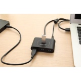 Bộ chia 4 cổng USB 3.0 dài 80cm UGREEN CR113 20291 (Đen)