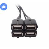 Bộ chia 4 cổng USB (USB 2.0) chính hãng DTECH DT-3020 (màu đen)