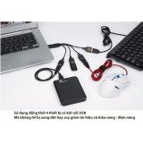 Bộ chia 4 cổng USB (USB 2.0) chính hãng DTECH DT-3020 (màu đen)