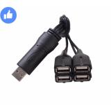 Bộ chia 4 cổng USB (USB 2.0) chính hãng DTECH DT-3020 (màu đen)