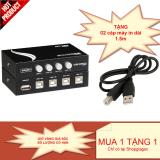 Bộ chia 4 máy tính dùng chung 1 máy in Switch USB MT-VIKI (Đen) + TẶNG kèm 02 dây cáp máy in chất lượng cao dài 1.5m