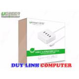Bộ chia USB 3.1 Type C ra 4 cổng USB 3.0 Ugreen 30316 thích hợp với Macbook, Ipad, iphone7,...