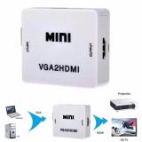 Bộ chuyển đổi tín hiệu từ VGA sang HDMI Mini trắng