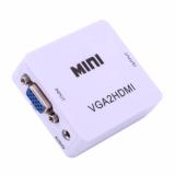 Bộ chuyển đổi tín hiệu từ VGA sang HDMI Mini trắng