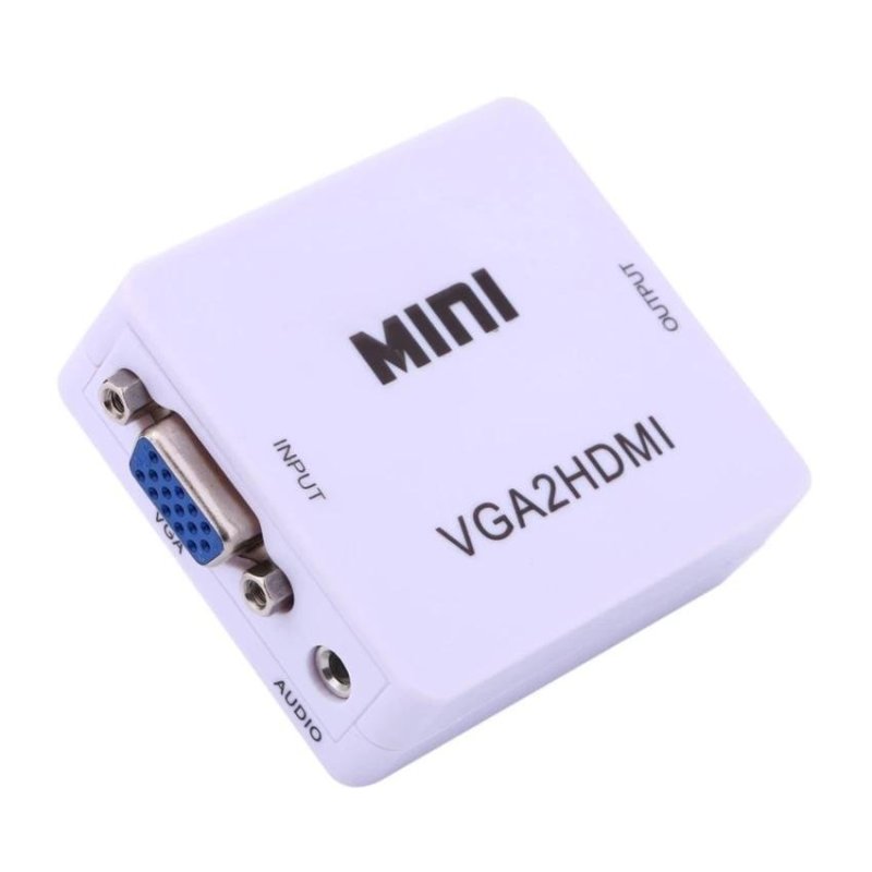 Bảng giá Bộ chuyển đổi tín hiệu từ VGA sang HDMI VGA to HDMI converter (Trắng/Đen) Phong Vũ