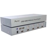 Bộ chuyển tín hiệu dtech dt-8141 tự động 4 hdmi/usb/kmv ra 1