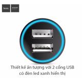 Bộ cóc cáp sạc xe hơi Hoco UC204 - 2.1A cổng Lightning