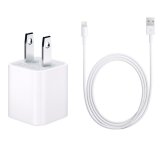 Bộ cốc và cáp sạc Pisen cho iPhone 5 và iPhone 6 (trắng).