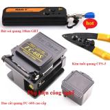 Bộ combo quang gồm dao cắt sợi quang fc-60s+bút soi sợi quang 10km grt+kìm tuốt quang cfs-3