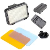 Bộ đèn LED quay phim SHOOT HD160 và pin sạc (Đen).