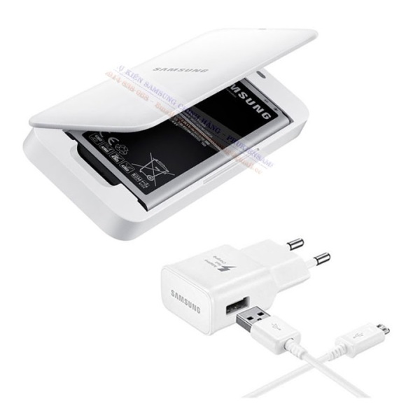 Bộ Dock + Pin + Sạc Cable Samsung Note 4 - Hãng phân phối chính thức (Trắng)