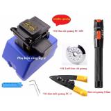 Bộ thi công quang Dao cắt sợi quang FC-60S+Bút soi lỗi sợi quang 10km+Kìm tuốt sợi quang FC-3+Lưỡi dao cắt quang