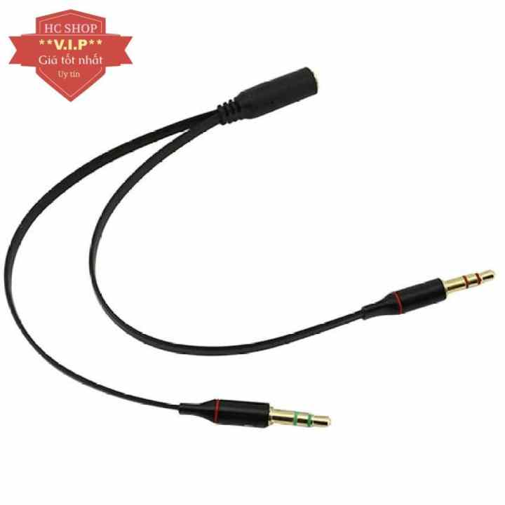 Bộ gộp âm thanh và Mic sang cổng 3.5 đầy đủ