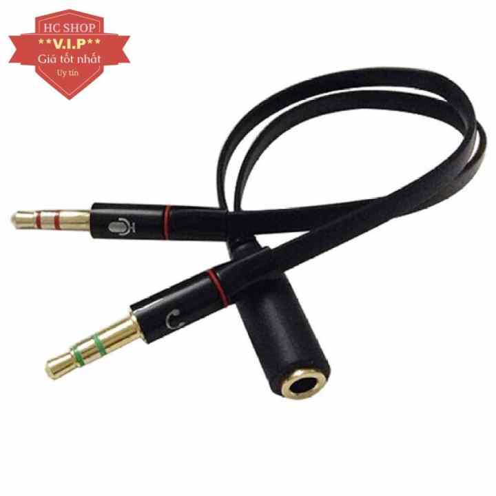 Bộ gộp âm thanh và Mic sang cổng 3.5 đầy đủ