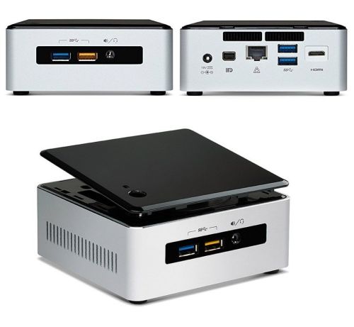 Bộ máy tính để bàn mini Intel NUC Kit NUC5i5RYH (Đen) RAM 4GB