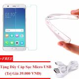 [HCM]Bộ Ốp Lưng + Kính Cường Lực Cho Oppo F3 Lite (A57) + Tặng Dây Cáp Sạc Micro USB Cho Android
