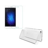 Bộ ốp lưng Silicon cho Xiaomi Mi5 (Trắng) + Kính cường lực 2.5D (trong suốt)