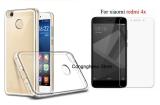 Bộ ốp lưng Silicon Xiaomi Redmi 4X (Trắng) + Kính cường lực 2.5D