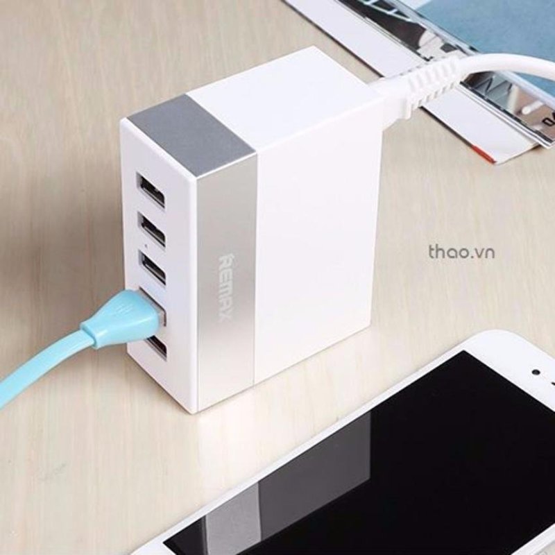 Giá Bô sạc 5 cổng USB Remax RU-U1 (bạc) (Bạc)