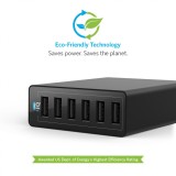 Bộ sạc 6 cổng ANKER Powerport 6 - 12A / 6 cổng (Đen)