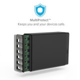 Bộ sạc 6 cổng ANKER Powerport 6 - 12A / 6 cổng (Đen)