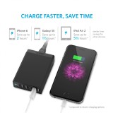 Bộ sạc 6 cổng ANKER Powerport 6 - 12A / 6 cổng (Đen)