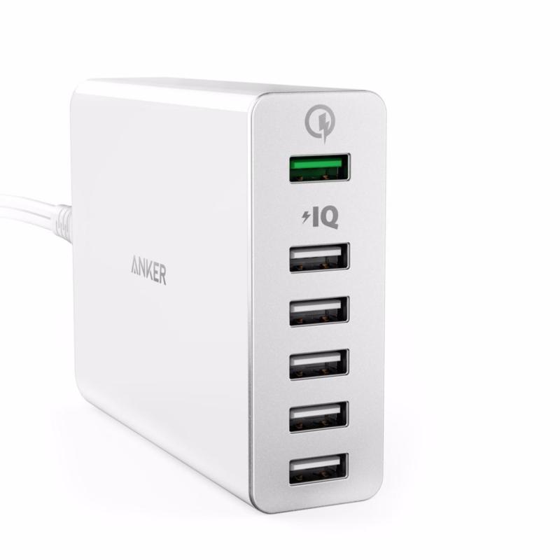 Bộ Sạc Anker PowerPort+ 6 Cổng With Quick Charge 3.0 White (Màu Trắng)