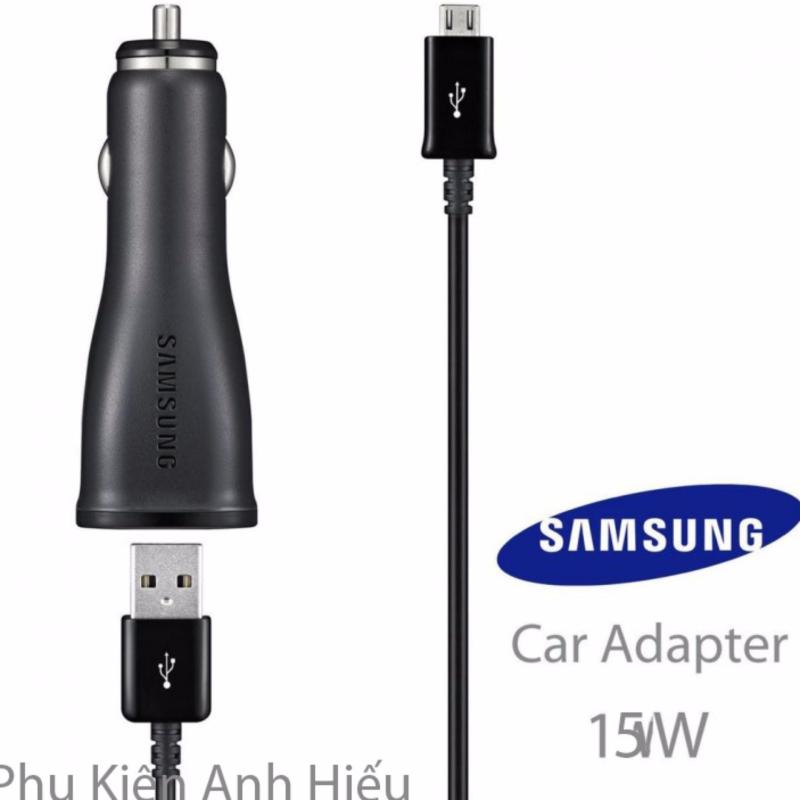 Bộ sạc nhanh Ô tô Fast Charge Samsung 15W - Hàng nhập khẩu (Đen)