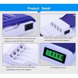 Bộ sạc pin AA, AAA tốc độ cao hiển thị màn hình LCD - Doublepow
