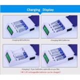 Bộ sạc pin AA, AAA tốc độ cao hiển thị màn hình LCD - Doublepow