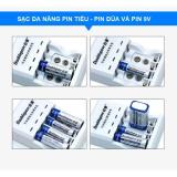 Bộ Sạc Pin đa năng DP-D03 (Sạc pin 9V, pin tiểu, pin đũa)
