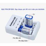 Bộ Sạc Pin đa năng DP-D03 (Sạc pin 9V, pin tiểu, pin đũa)